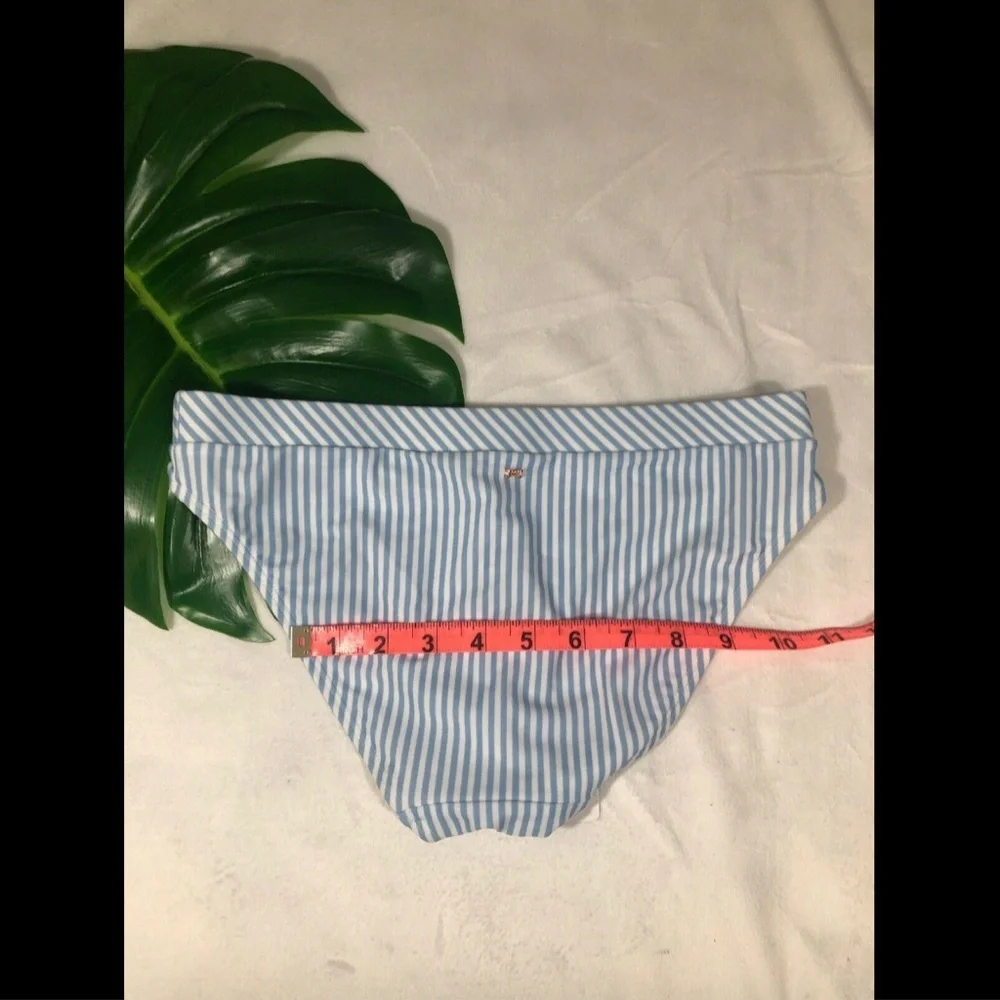 NEW Ted Baker London‎ Stripe Bikini Bottoms White/Blue [SZ 1 in TB]